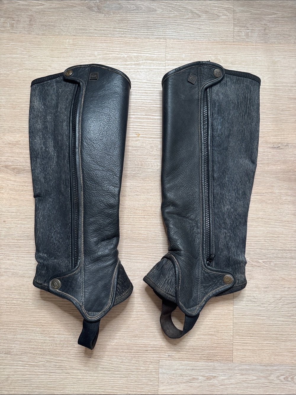 Leather Riding Half Chaps